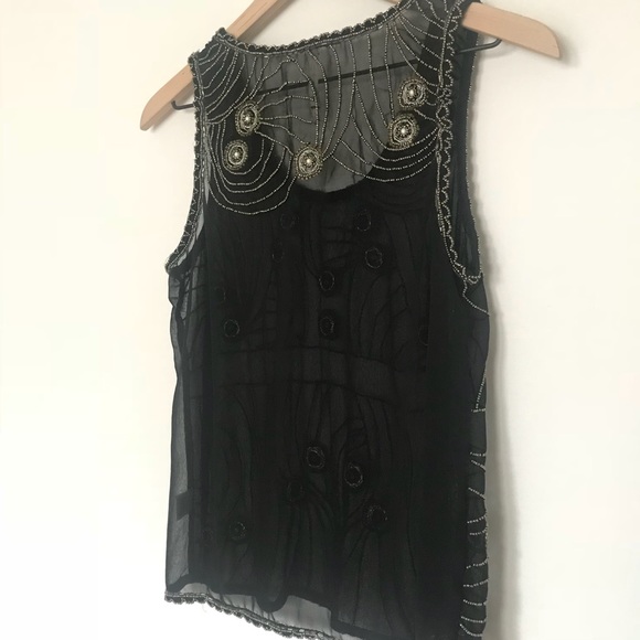 Anthropologie Willow & Clay Beaded Tank 💫 - Picture 4 of 4